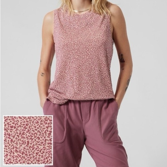Athleta Tops - 🌿5/$25 Athleta Breezy Tank in Animal Print